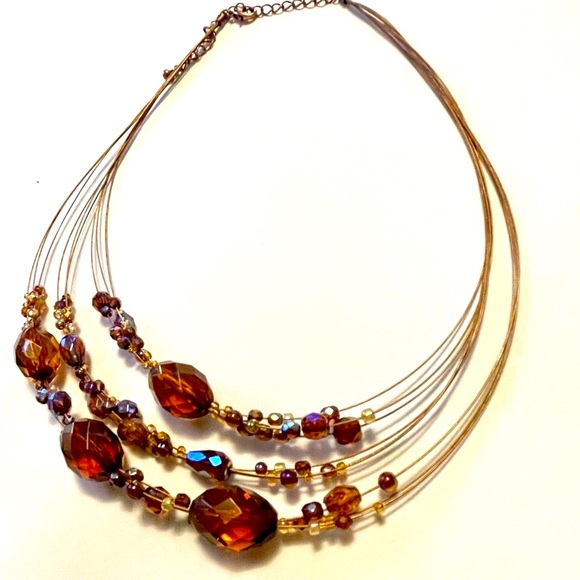 4 for $20 Sale Boho Gold.Multi-Layer Beaded Necklace - Picture 5 of 6